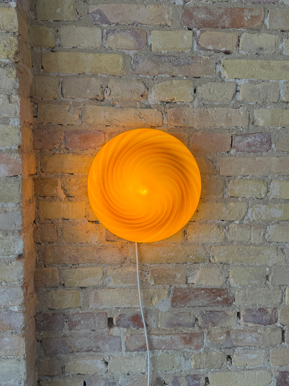 Rav-farvet Murano plafond, 30 cm