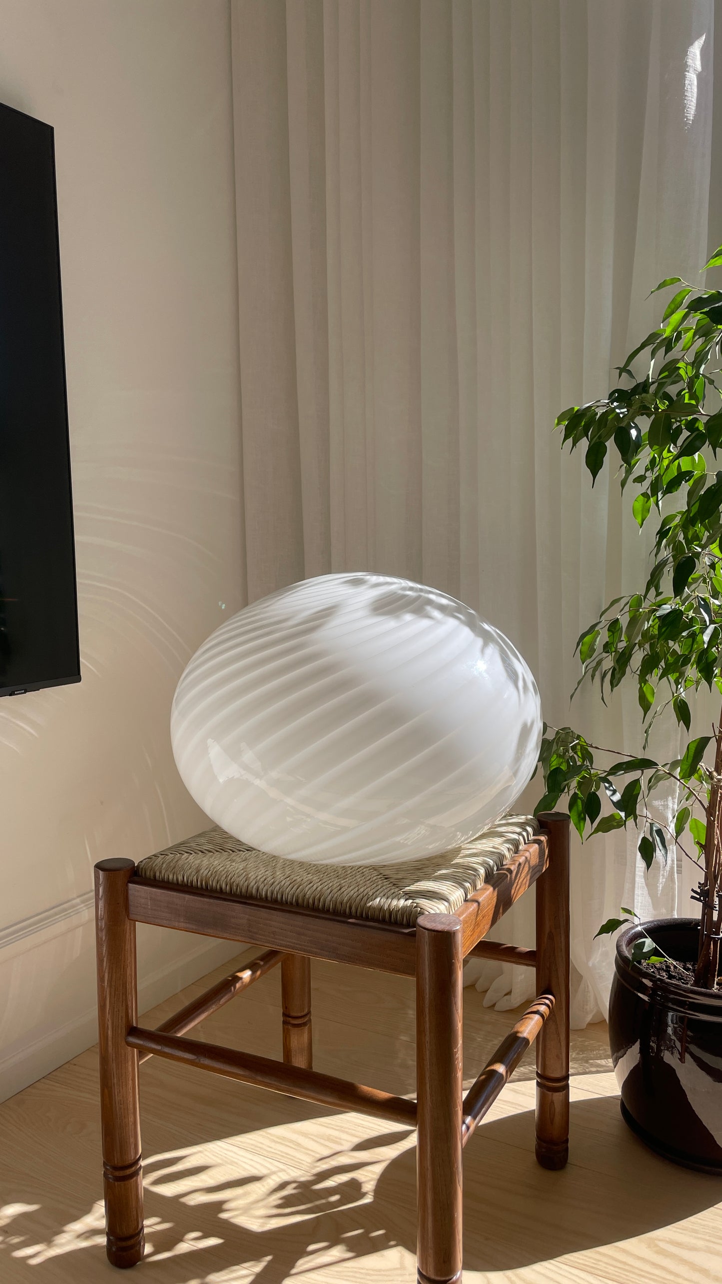Klassisk vintage Murano pendel, 40 cm