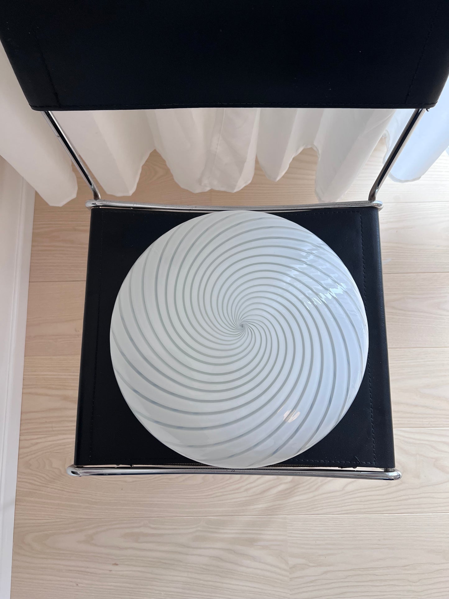 Murano plafond i klassisk hvid, 32 cm