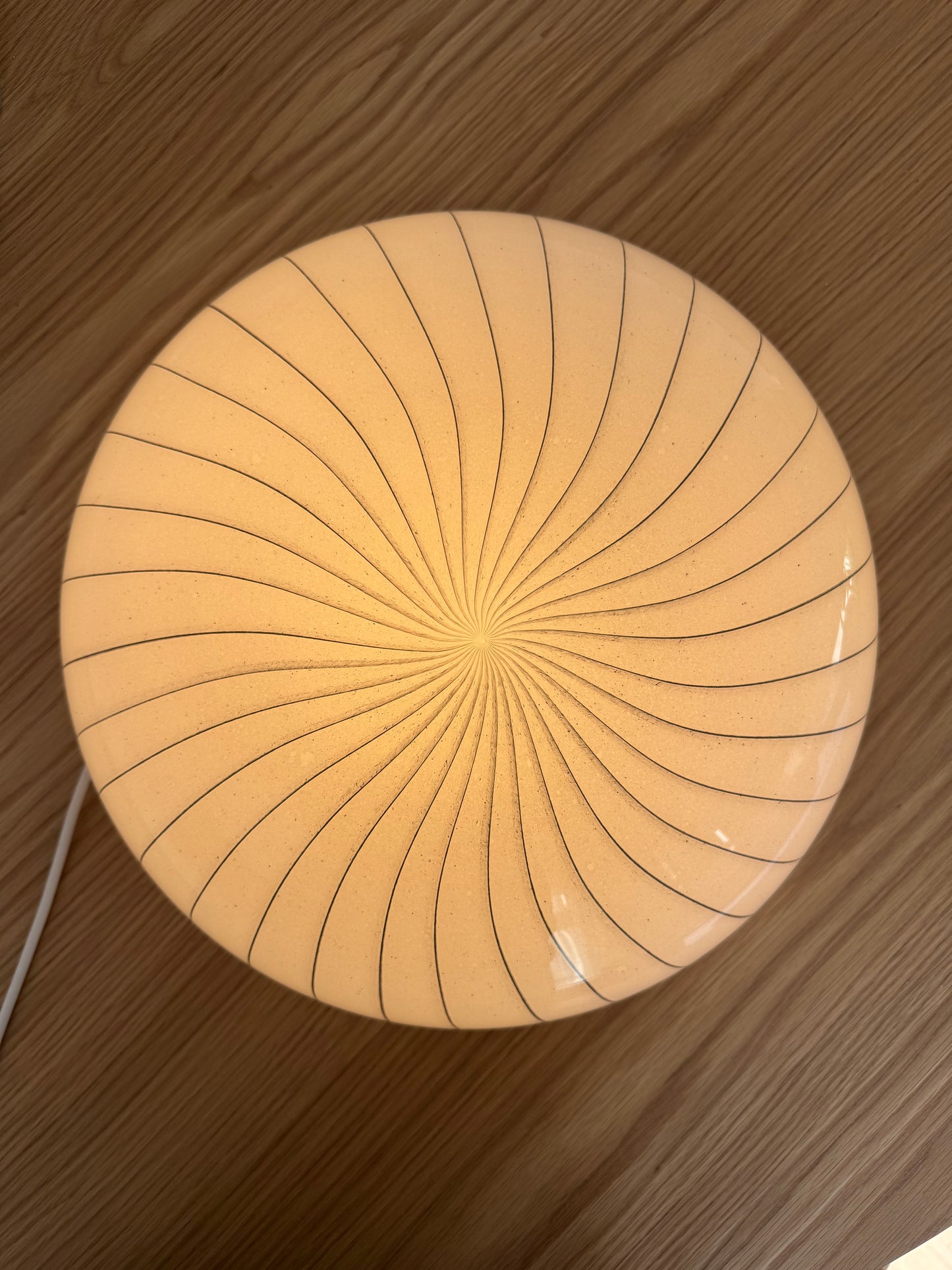 Murano plafond i grå nuancer, 38 cm