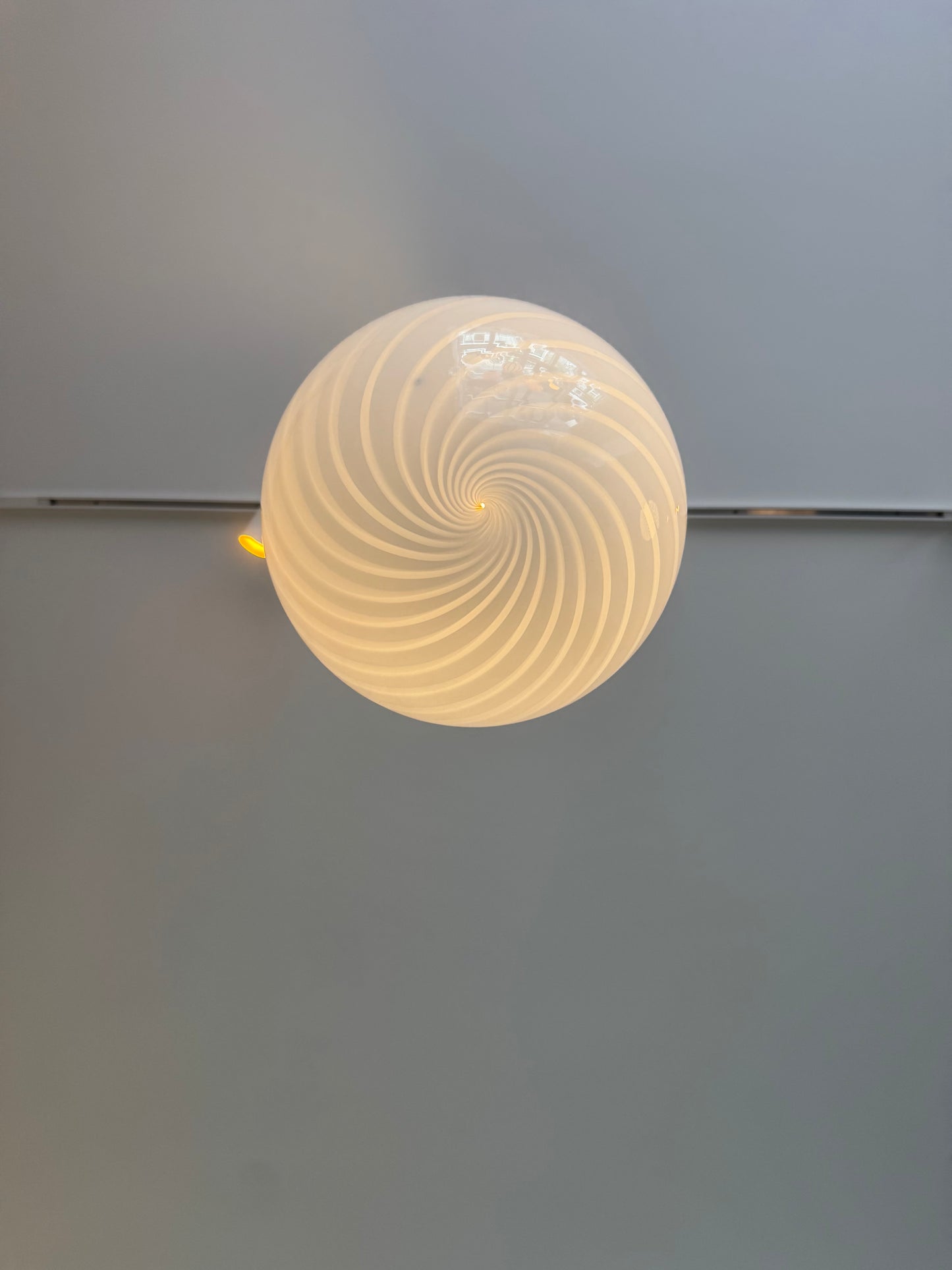 Lyseblå Murano pendel, 30 cm