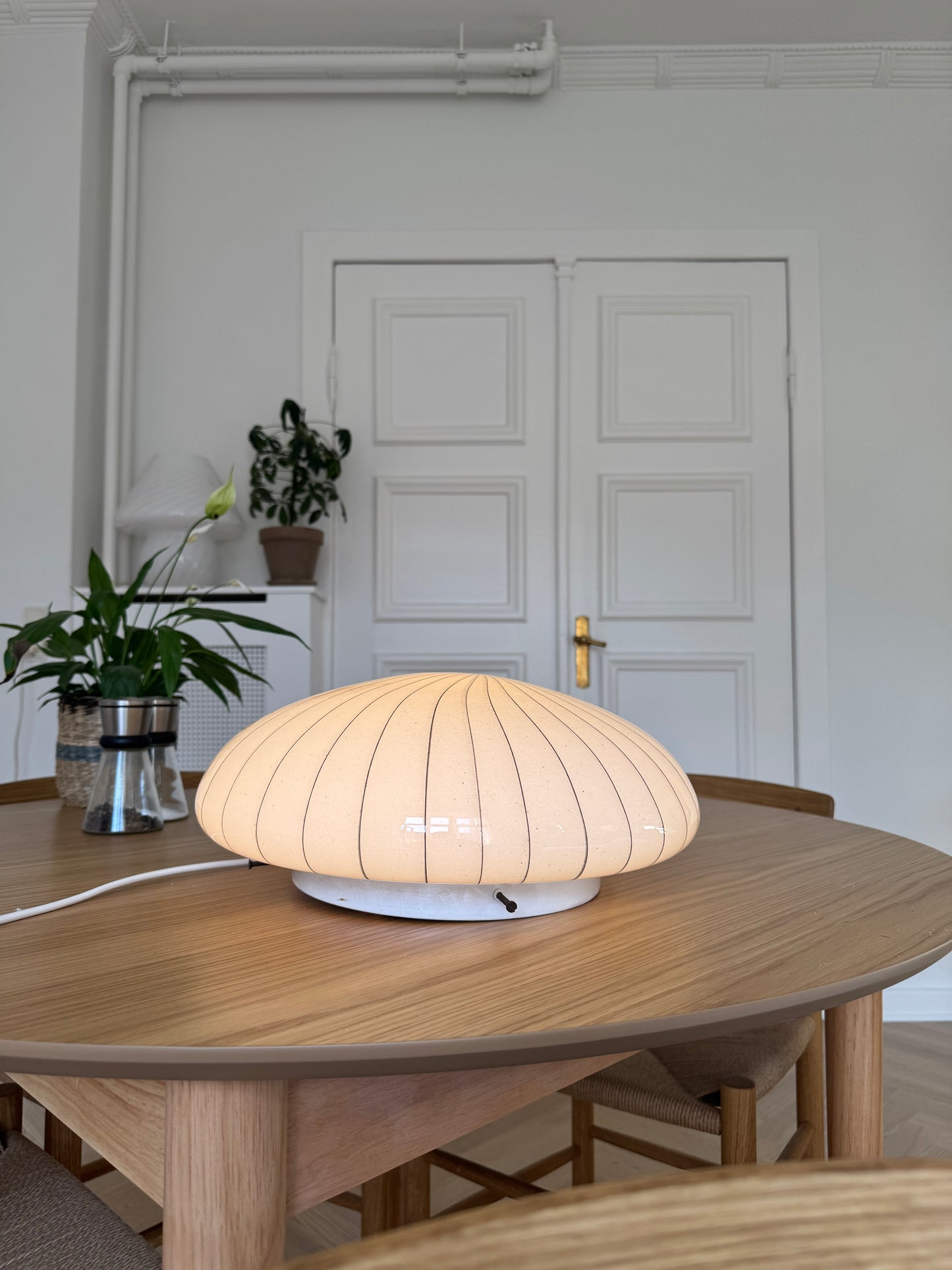 Murano plafond i grå nuancer, 38 cm