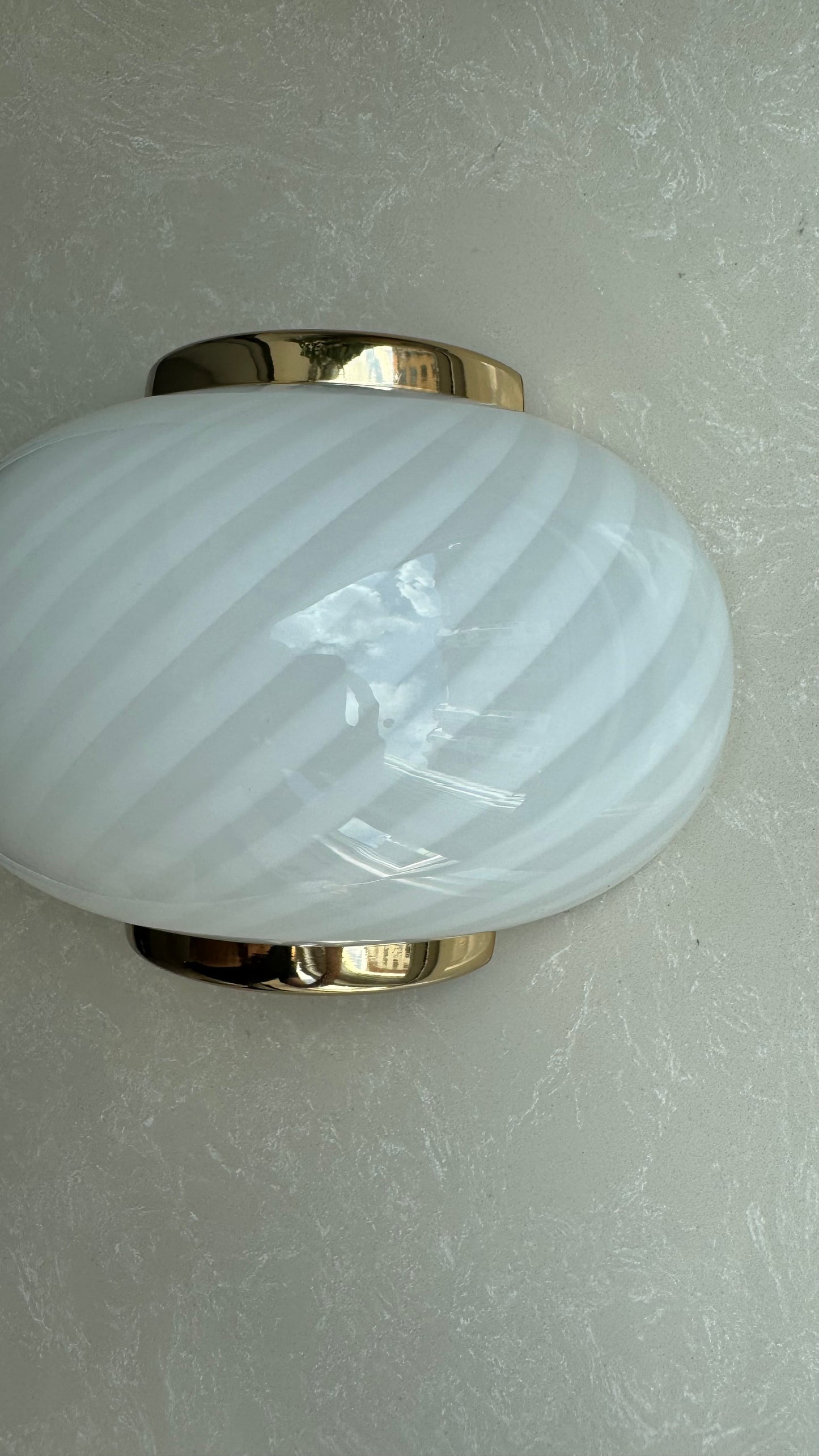 Murano Muslinge væglampe