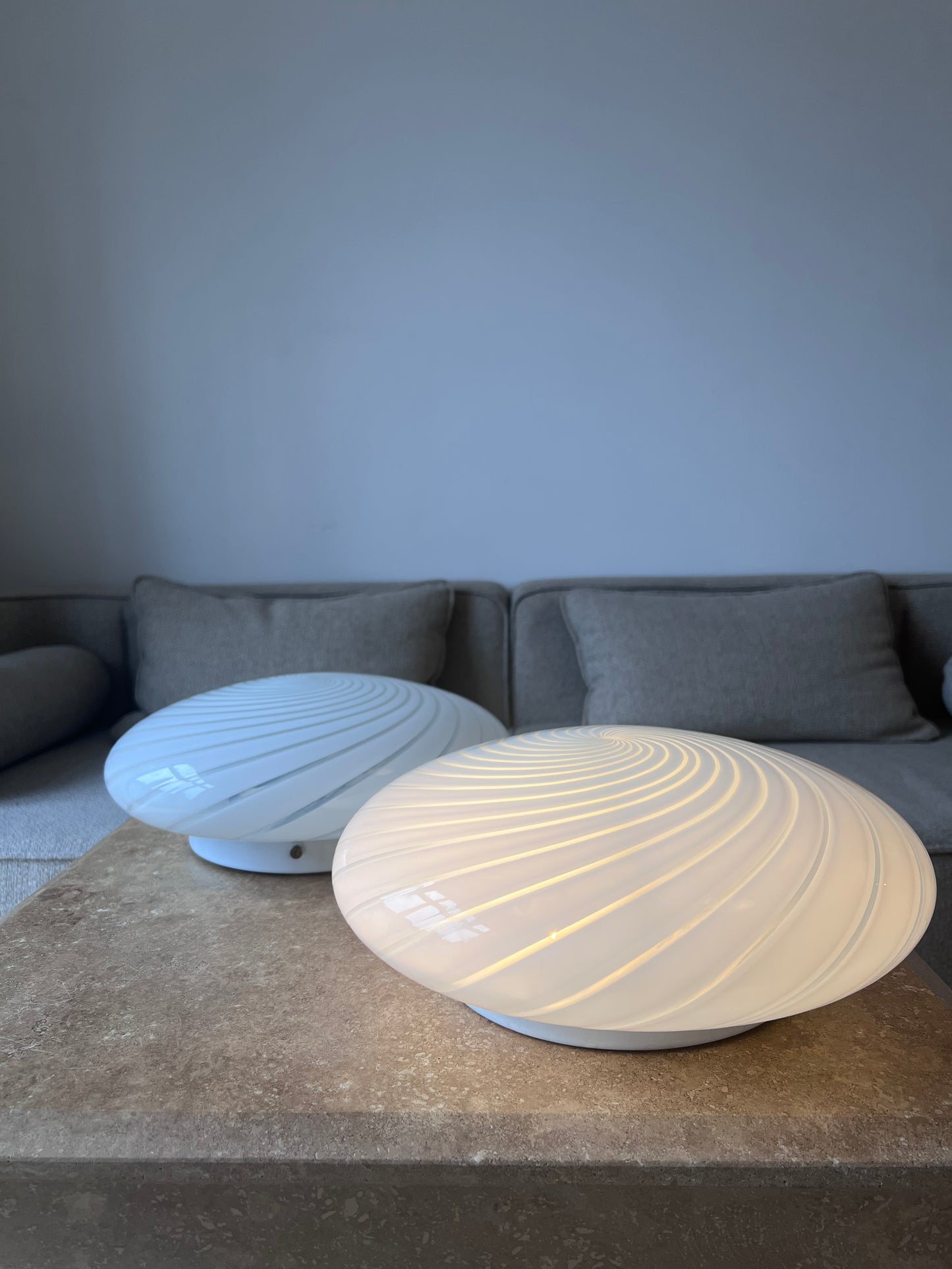 Murano plafond i klassisk hvid, 32 cm