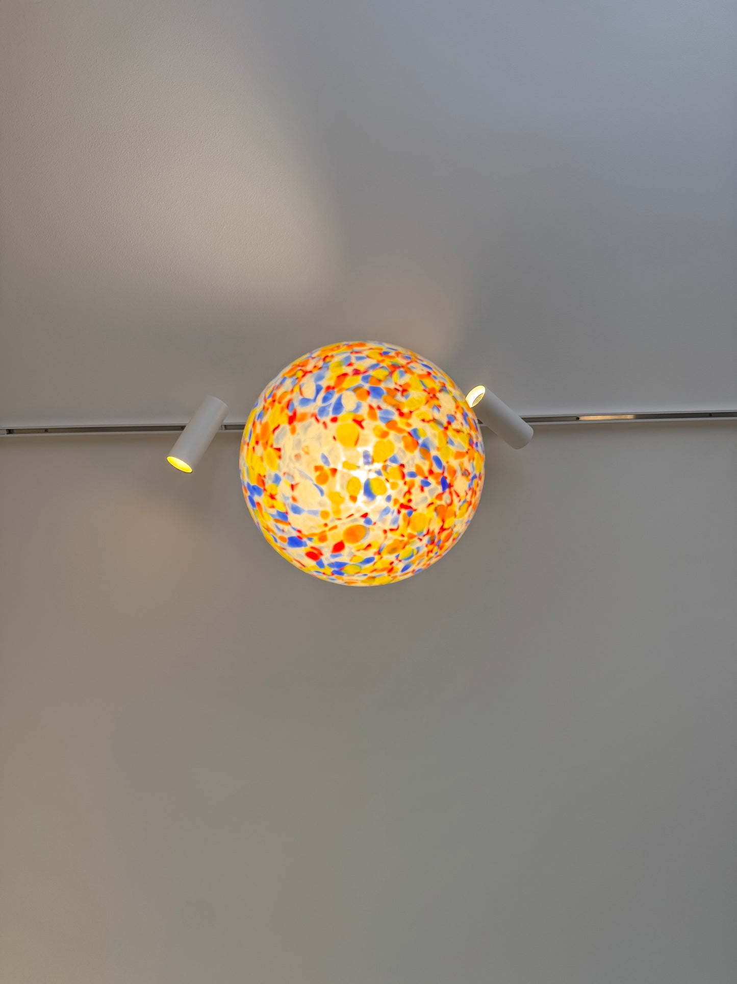 Klassisk murrina konfetti Murano pendel, 20 cm