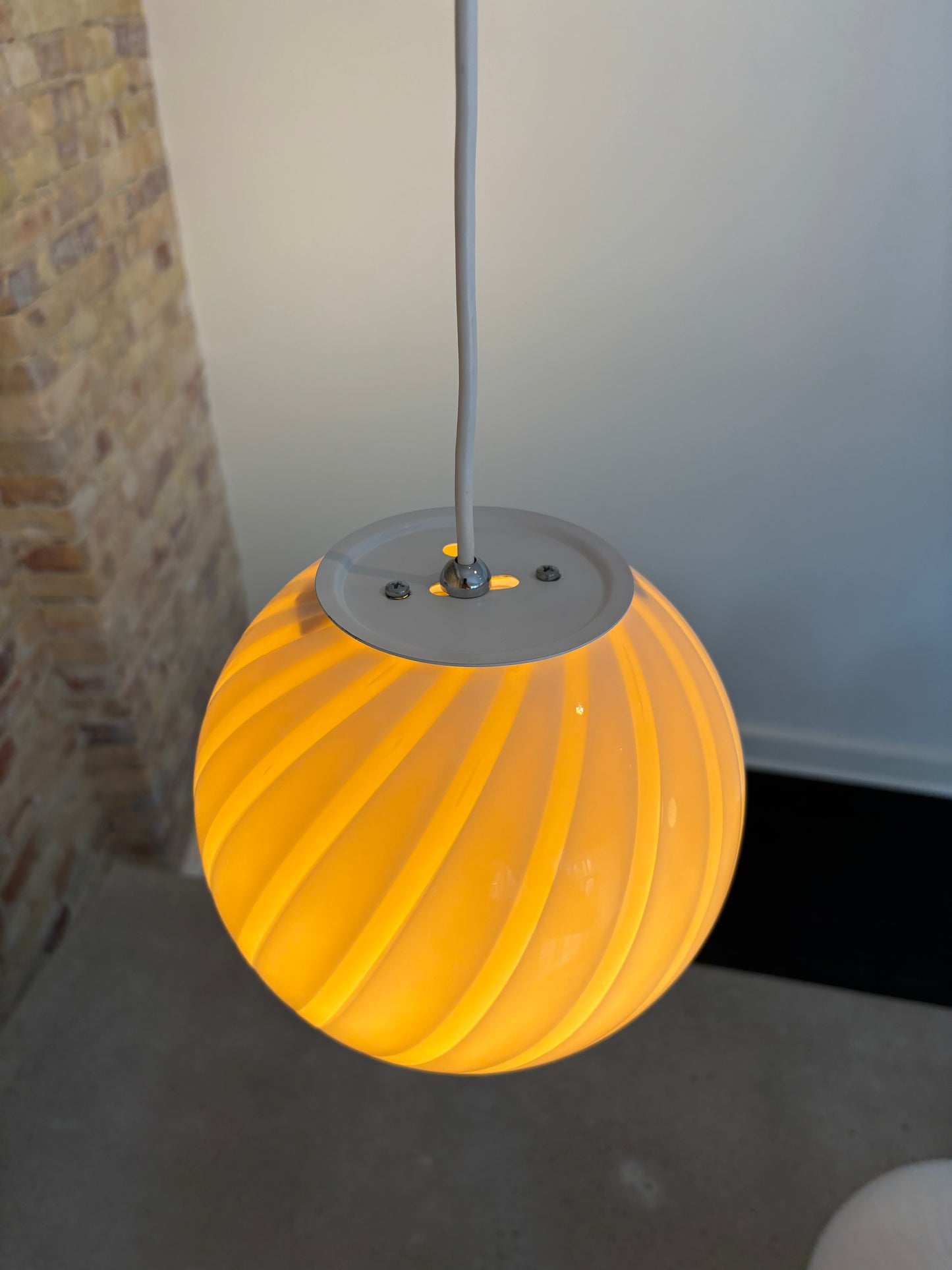 Pannacotta Murano pendant, 20 cm