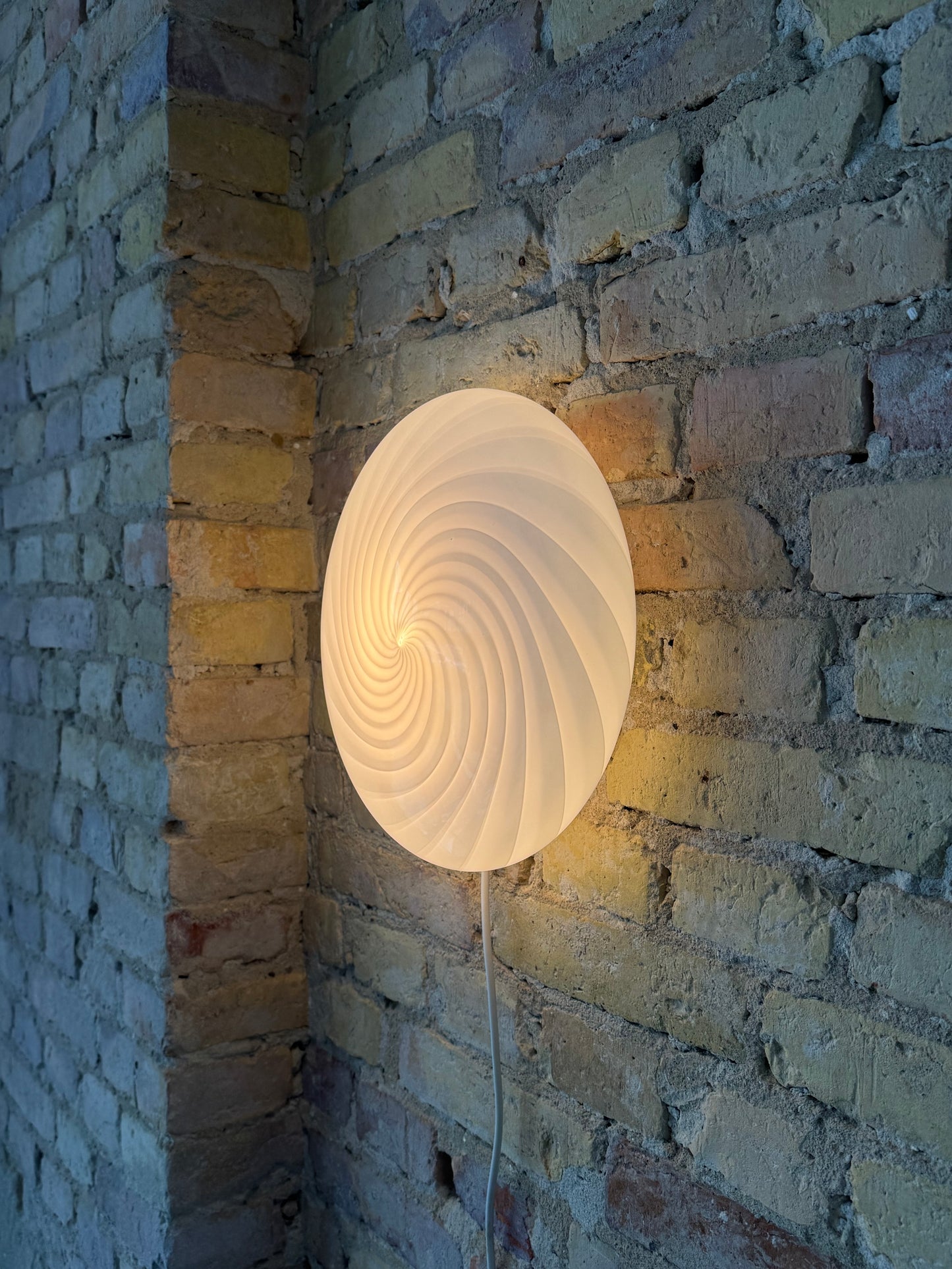 Lyserød Murano plafond, 30 cm