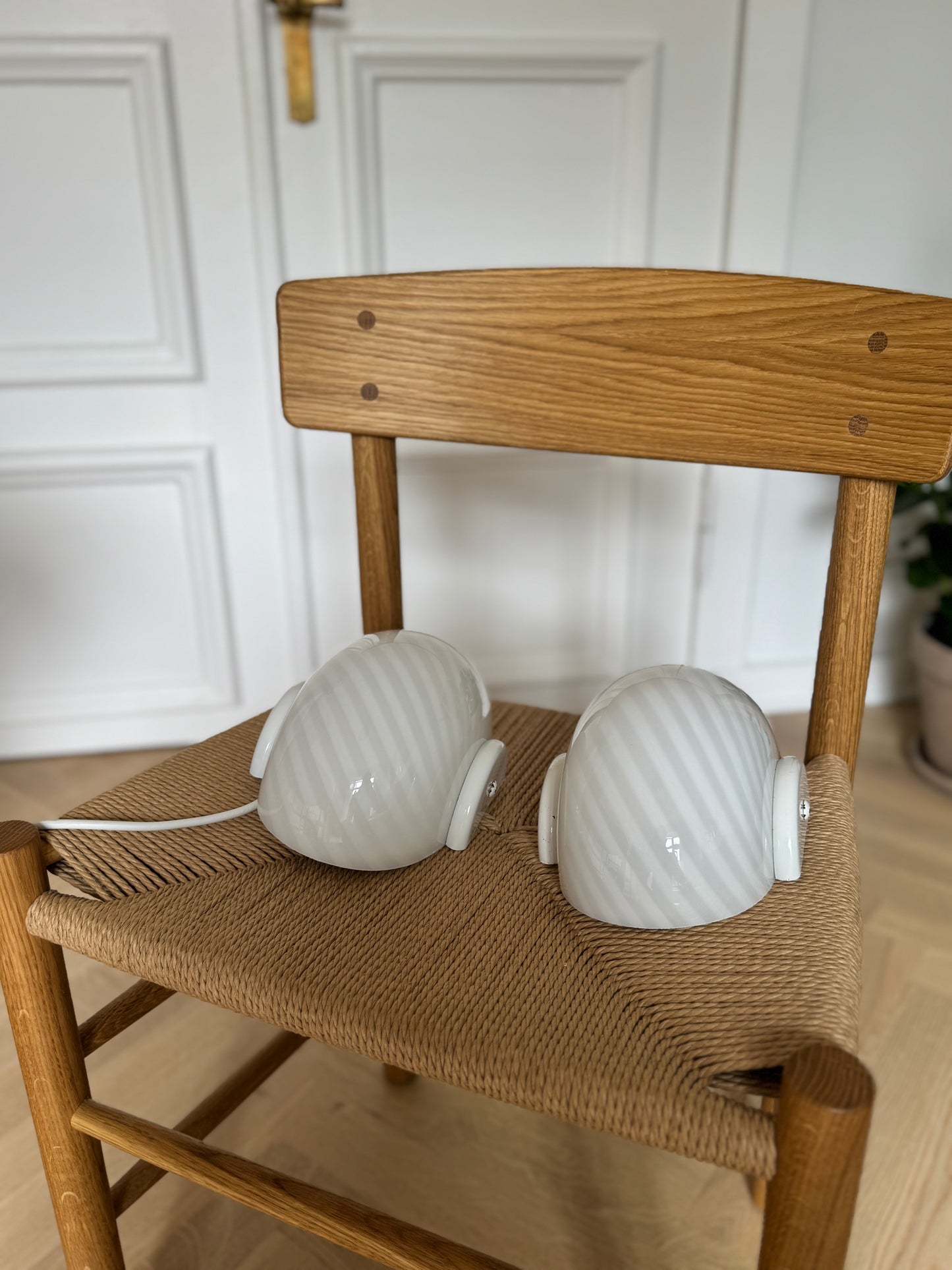 Vintage Murano muslinge væglampe
