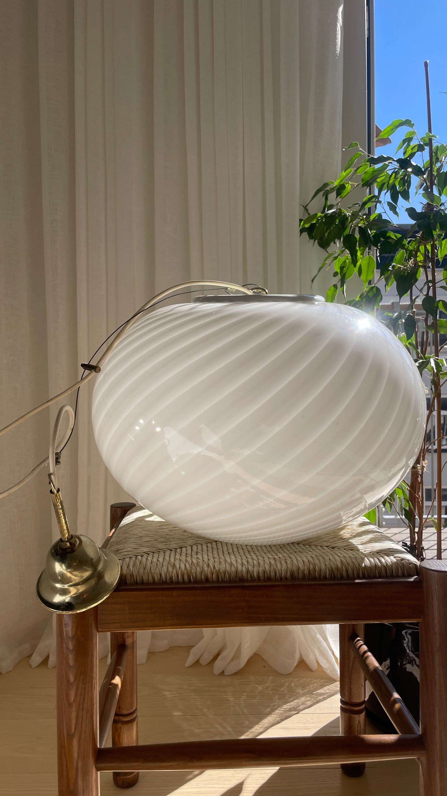 Klassisk vintage Murano pendel, 40 cm
