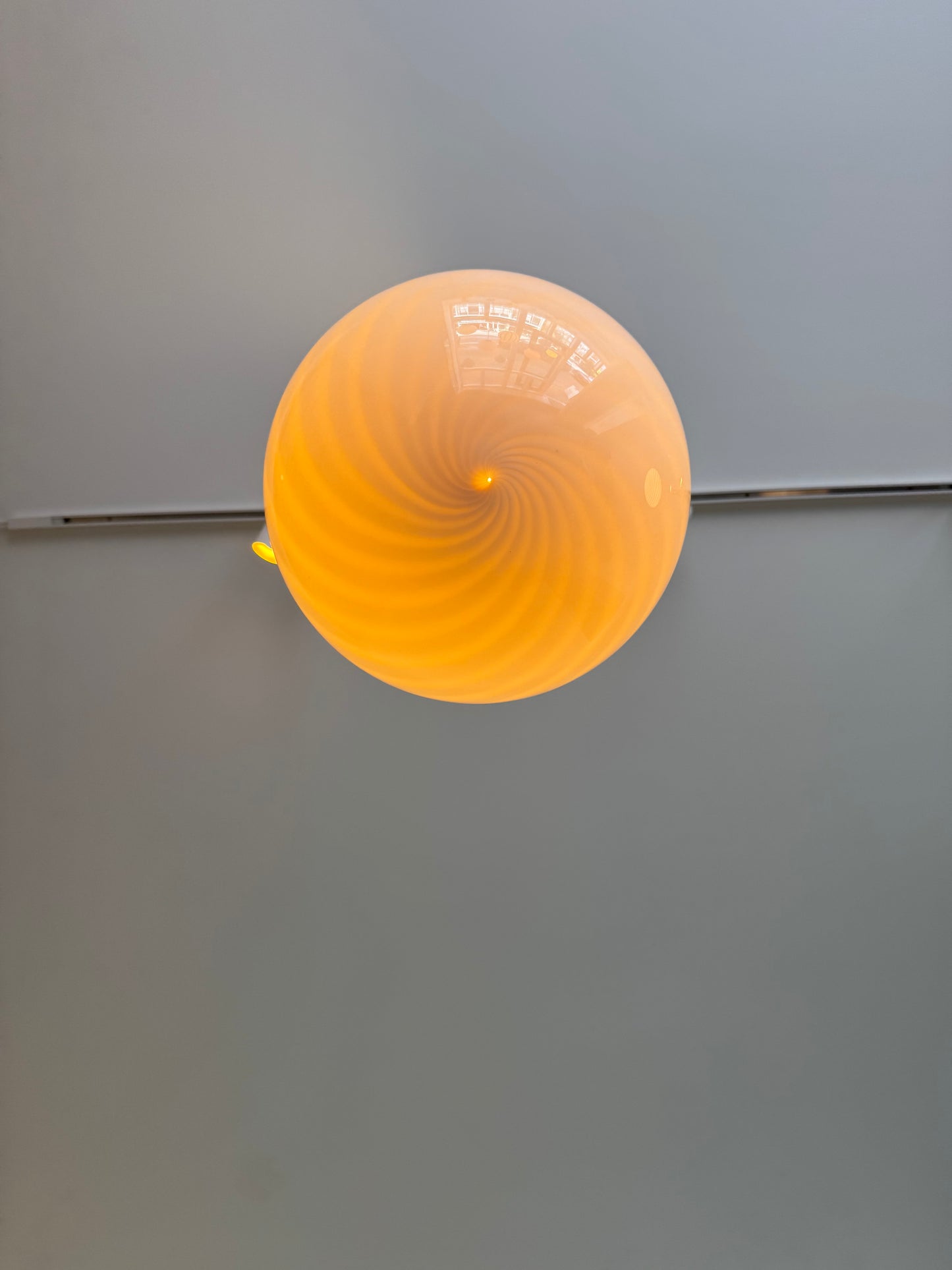 Cappuccino candy Murano pendel, 30 cm