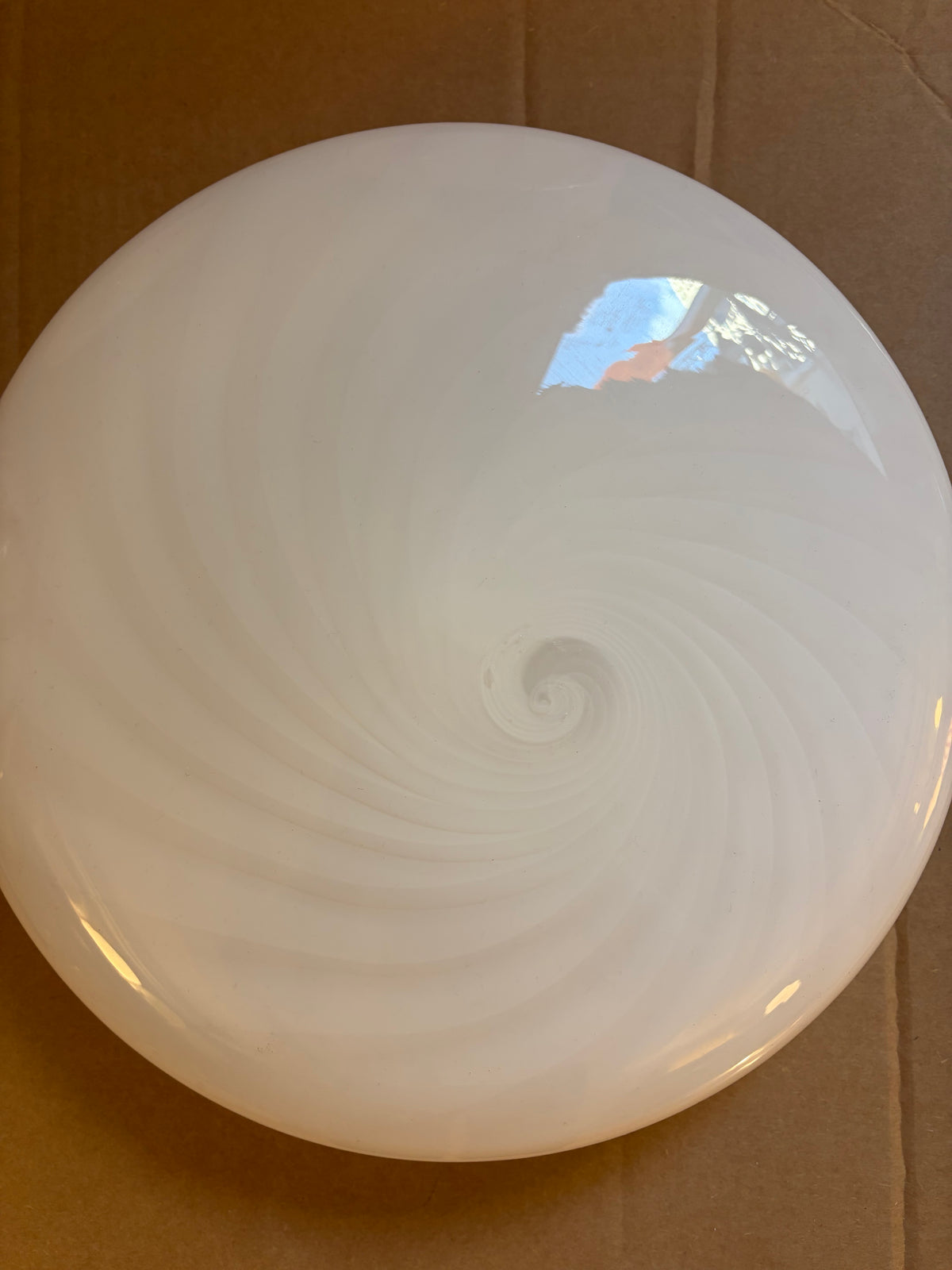Hvid Murano plafond, 30 cm - 2. sortering