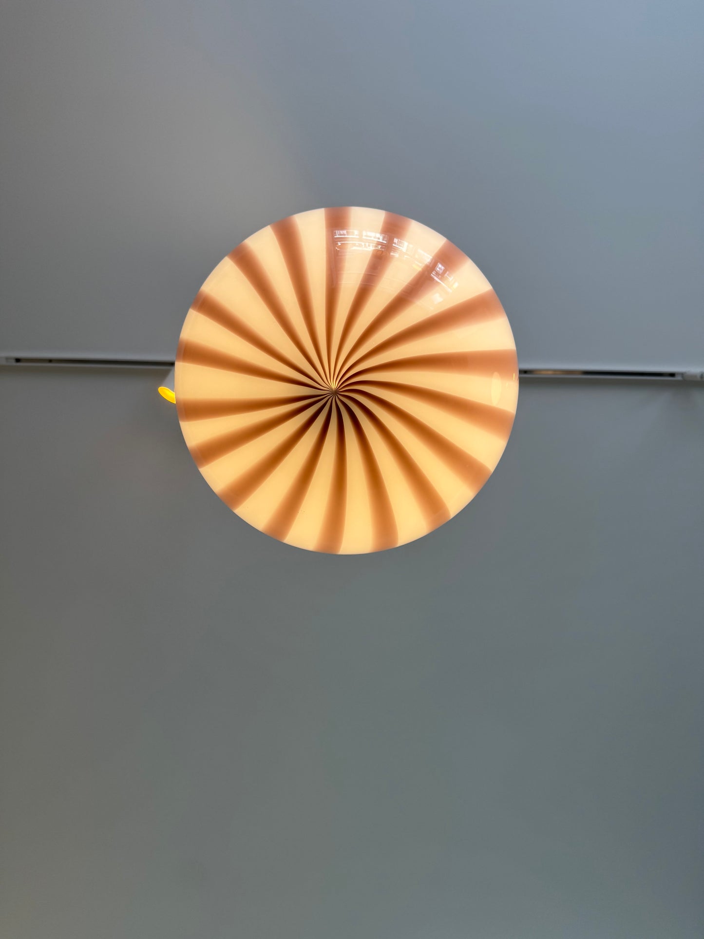 Lavendel candy Murano oval pendel, 33 cm