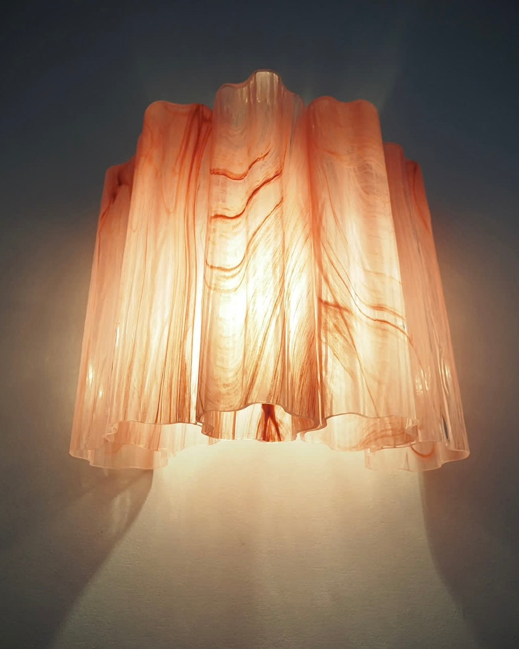 Væglampe | Tuber | Lyserød alabaster