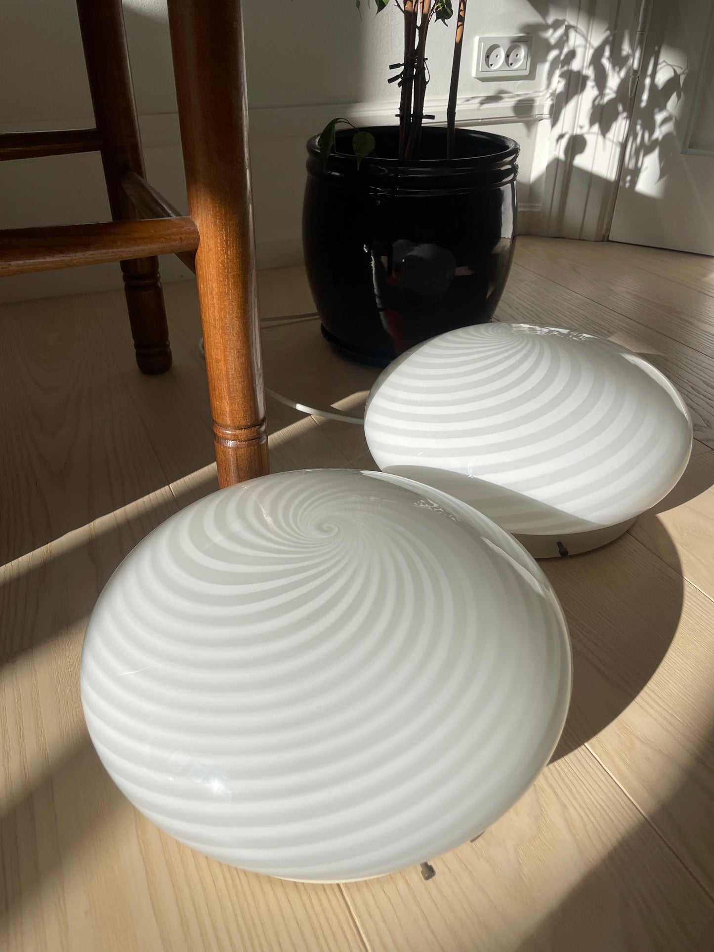 Klassisk vintage Murano plafond, 30 cm