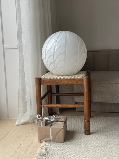 White Murano peacock ceiling lamp, 40 cm