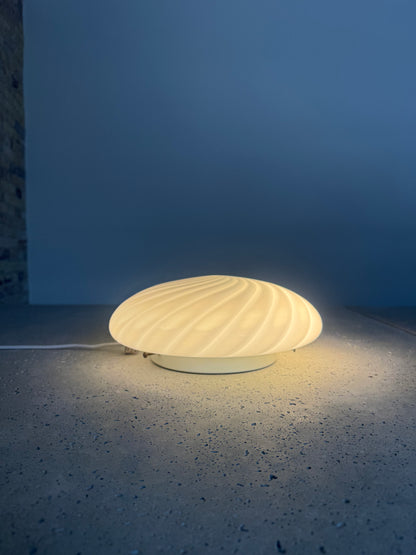 Classic Murano ceiling lamp with white swirl, 30 cm