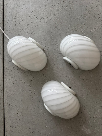 Vintage Murano shell wall lamp