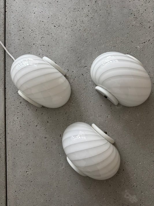 Vintage Murano shell wall lamp