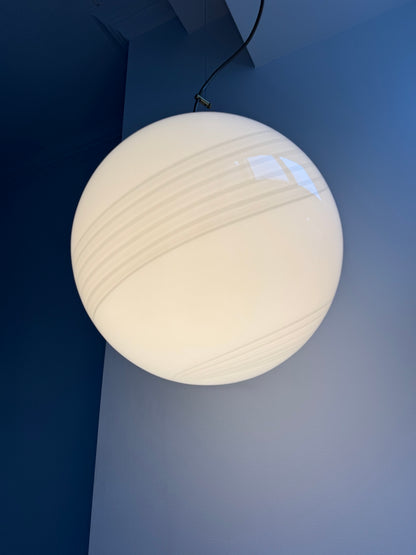 Vintage Murano pendel i grålig farve, 35 cm