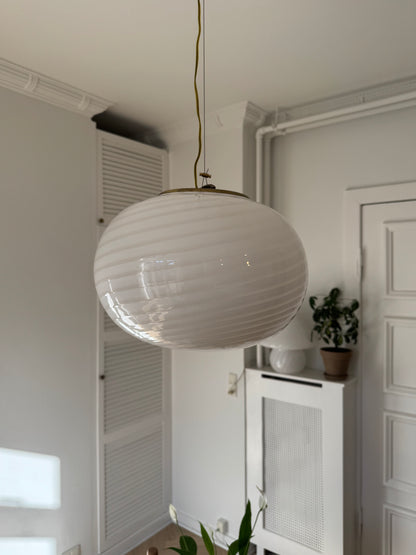 Murano pendant with white swirl, 35 cm