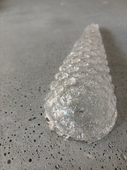Murano lysekrone | Dråber | 75 glas | Hvid/klar