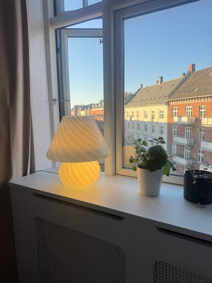 Giant light blue Murano mushroom, 40 cm