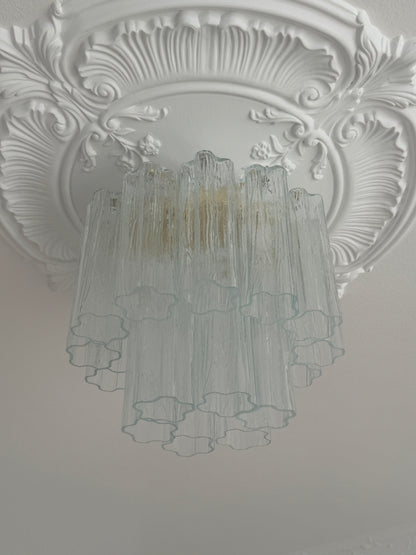 Murano lysekrone | Tronchi | 18 glas | Klart glas