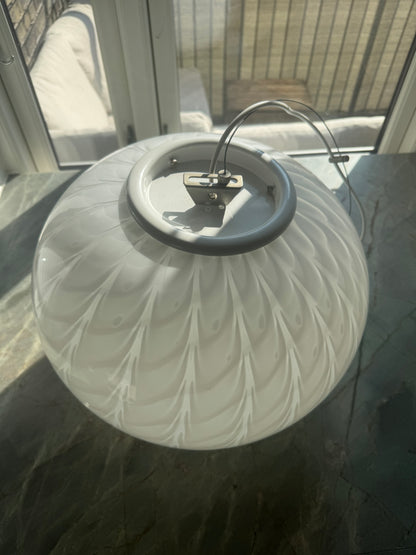 Vintage Murano peacock pendant, 43 cm