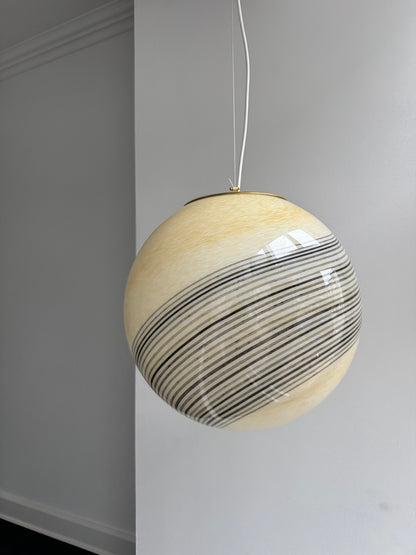 Stor creme Murano loftlampe, 40 cm