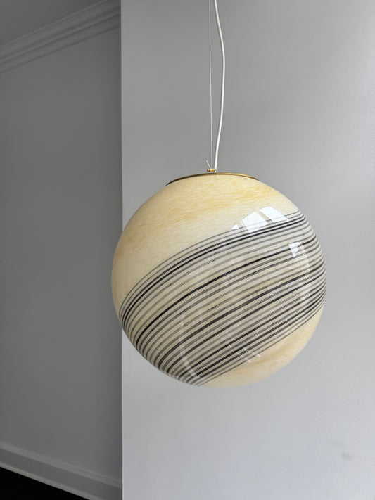 Stor creme Murano loftlampe, 40 cm