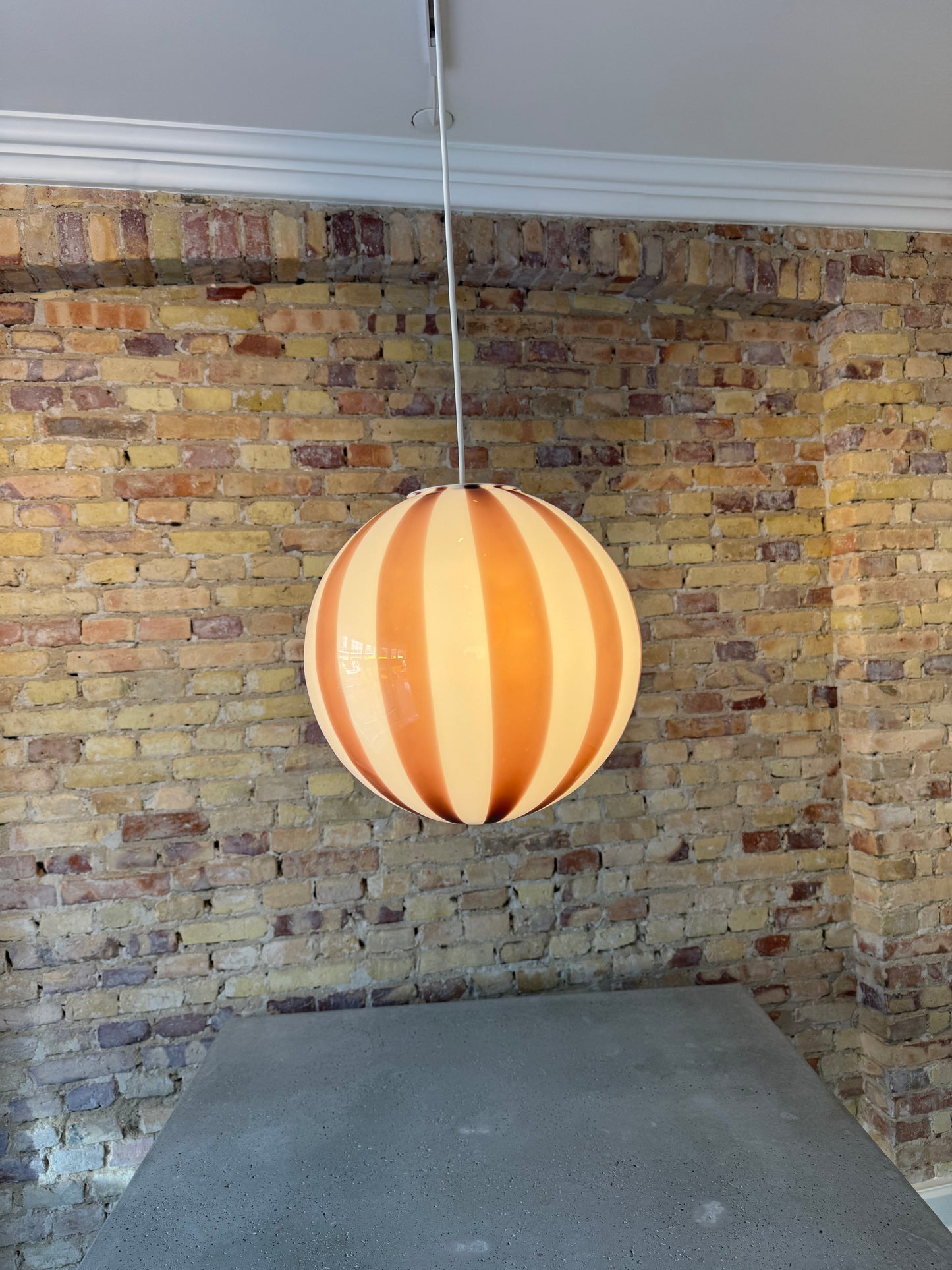 Lavendel candy Murano pendel, 30 cm