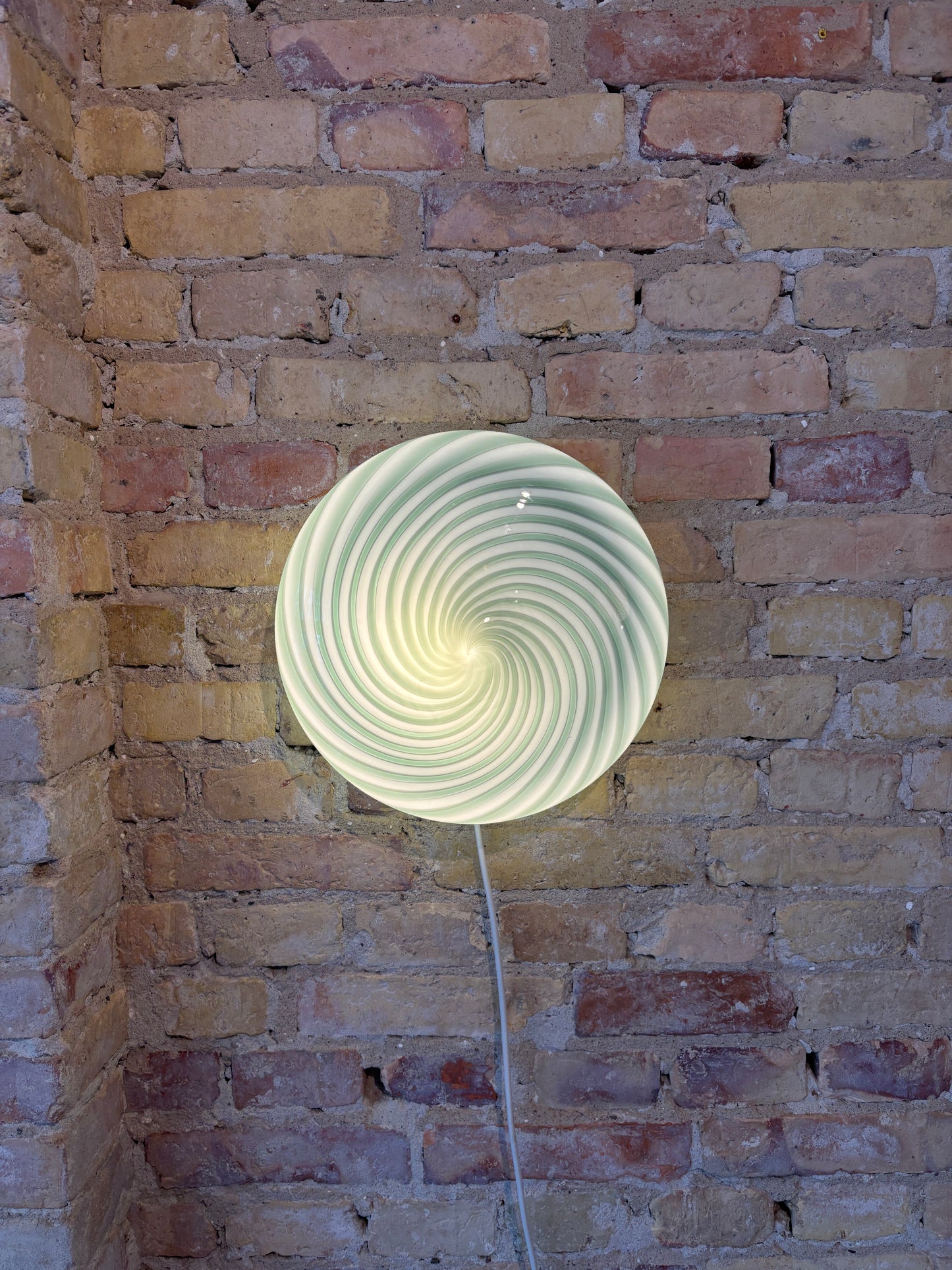 Mørkegrøn tivoli Murano plafond, 30 cm