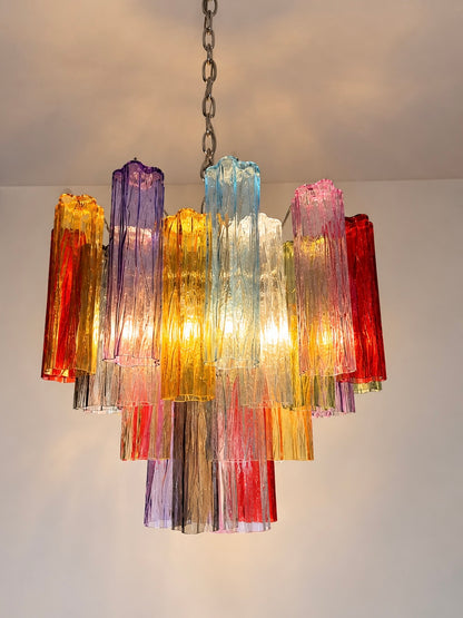 Murano lysekrone | Tuber | 36 glas | Multi
