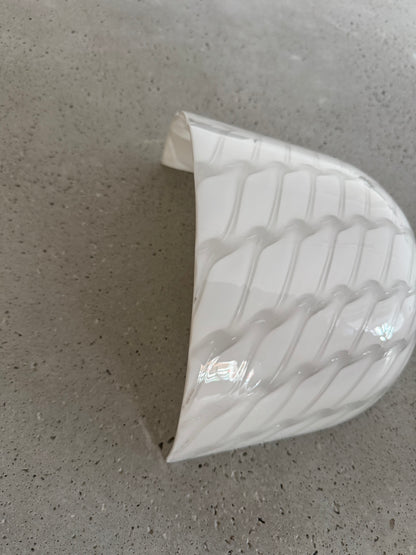 Sjælden vintage Murano væglampe m. indgravering