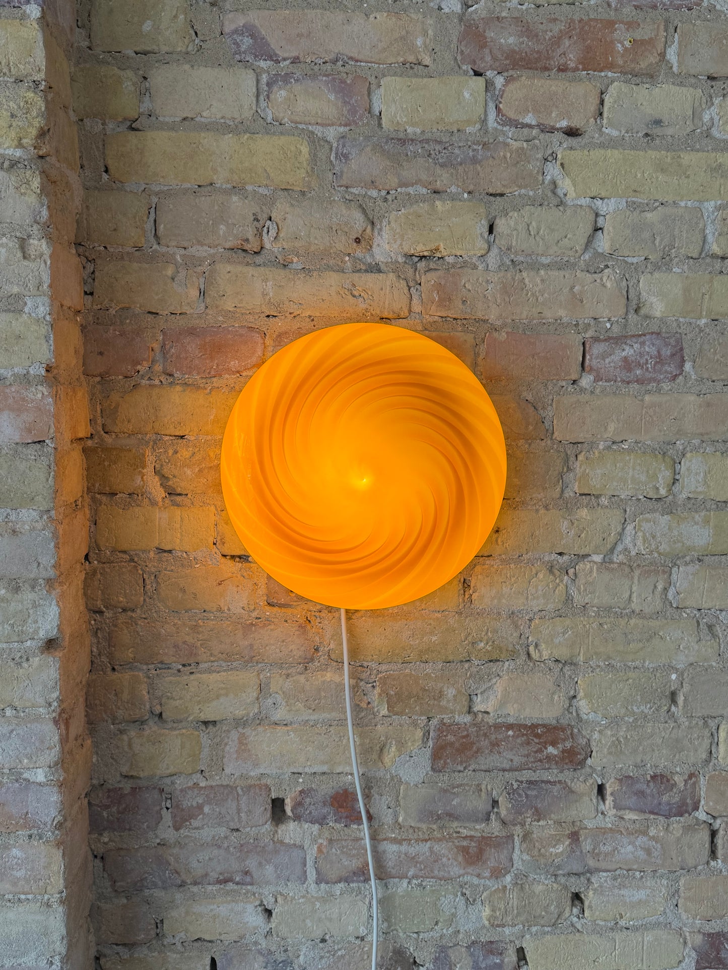 Rav-farvet Murano plafond, 30 cm