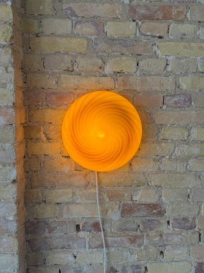 Rav-farvet Murano plafond, 30 cm