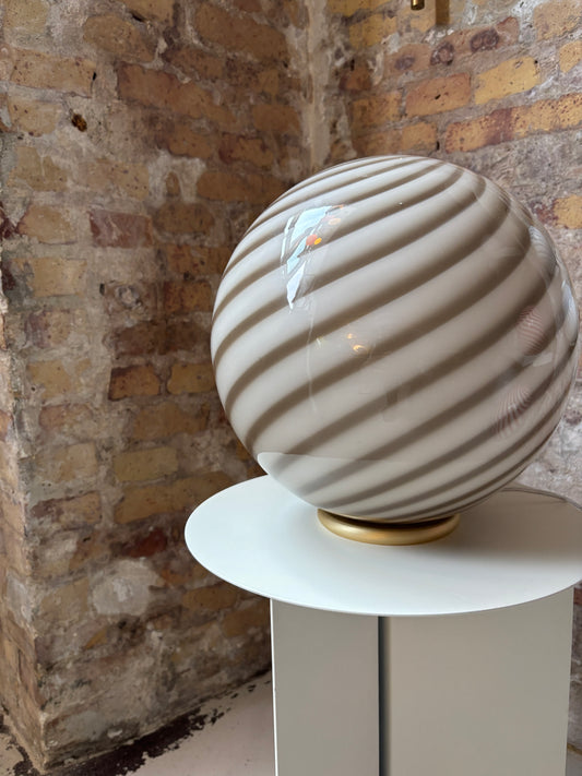 Brun bordlampe, 30 cm