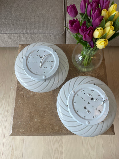 Murano ceiling lamp in classic white, 32 cm