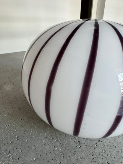 Blueberry candy Murano oval pendant, 33 cm - 2nd quality