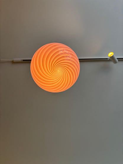 Bubblegum Murano pendel, 20 cm