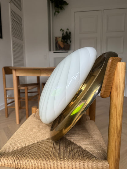 White vintage Murano ceiling lamp, 36 cm