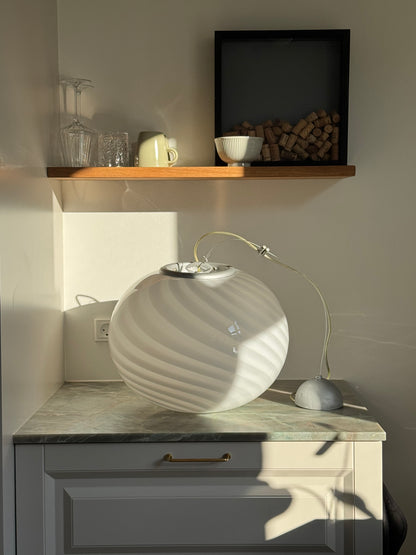 Huge vintage Murano pendant with classic swirl, 45 cm