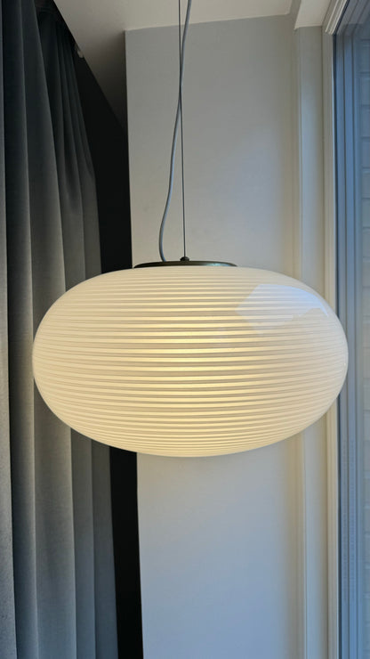 Murano oval pendant with horizontal swirl, 45 cm