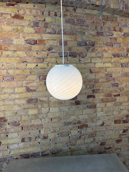 Lyseblå Murano pendel, 20 cm