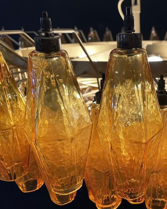 Murano lysekrone | Poliedri | 185 glas | Rav