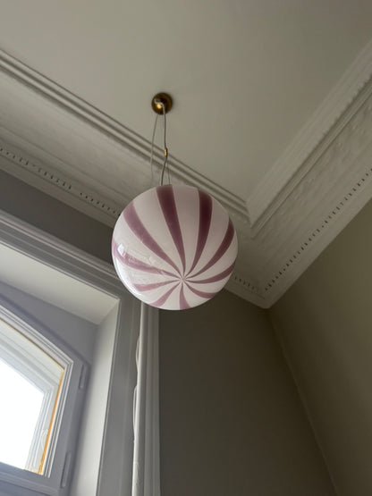 Lavender Murano pendant, 20 cm