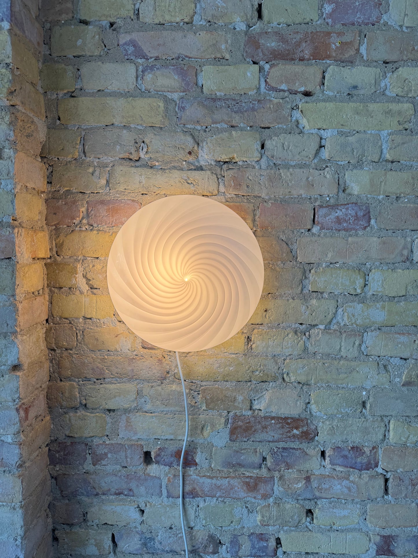 Lyserød Murano plafond, 30 cm