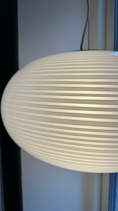 Murano oval pendant with horizontal swirl, 45 cm