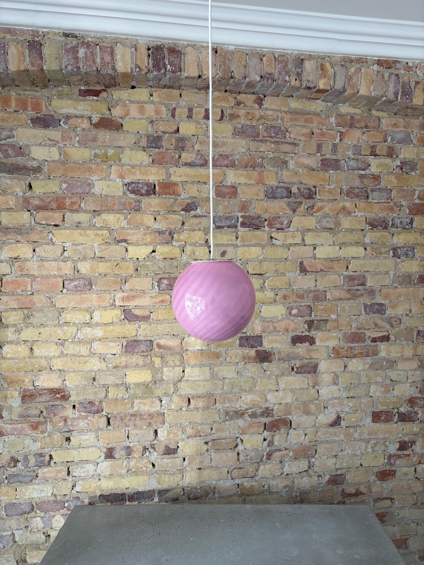 Bubblegum Murano pendel, 20 cm