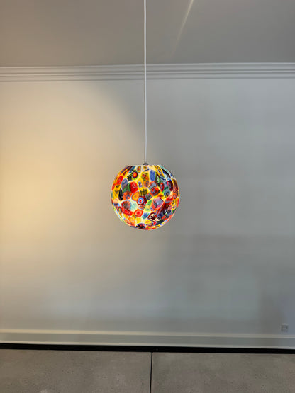 Klassisk murrina mosaik Murano pendel, 20 cm